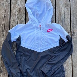 Nike Kids Windbreaker Jacket - Black and White